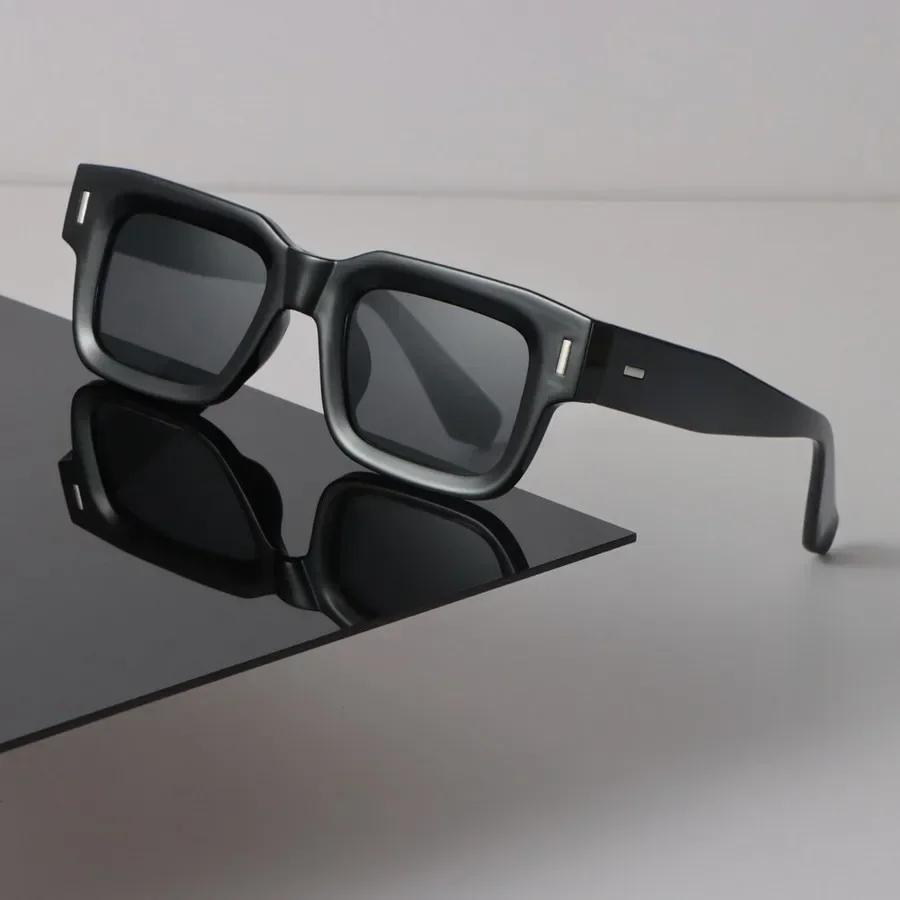 

Designer Square Sunglasses Women Men Candy Color Vintage Black Sun Glasses Fashion Personality Eyewear Mirror Brand Other