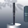 Refillable Ergonomic Fountain Pen for Students - Transparent Colored Plastic Design