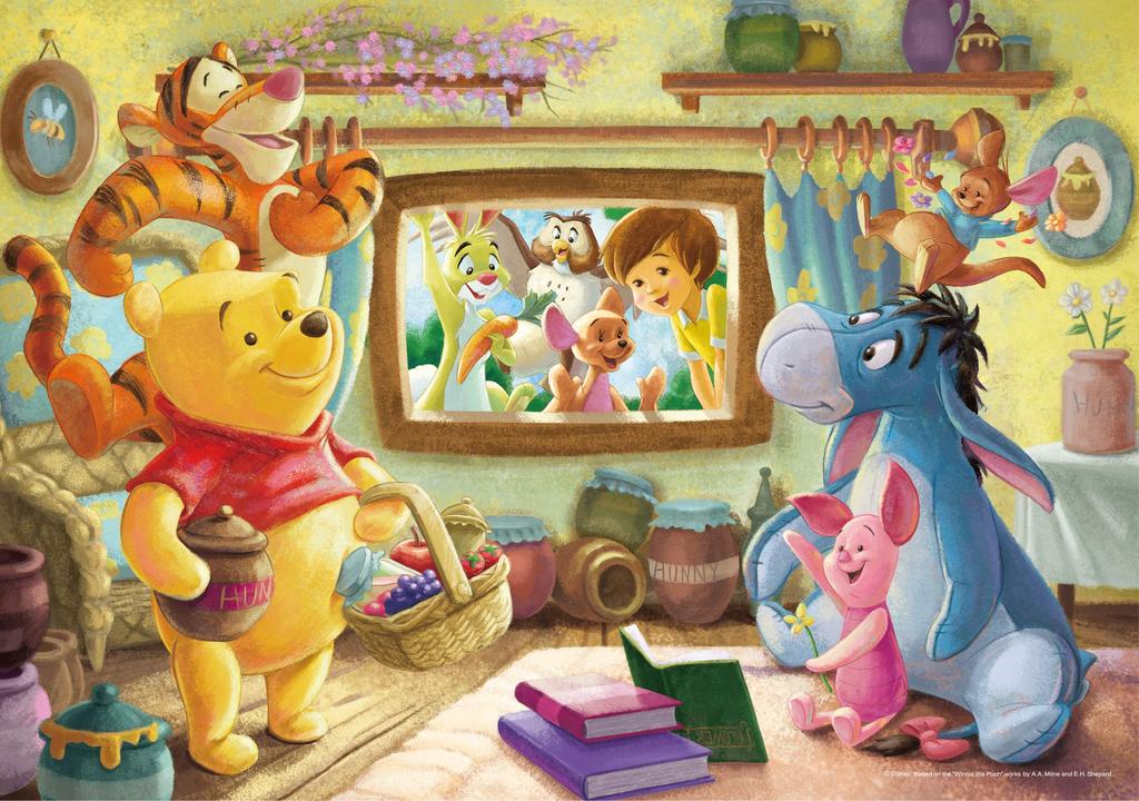 Tenyo in Jigsaw Puzzle Disney Winnie the Pooh Friends Memory Includes and Service Card (Tenyo) [Made Japan] 200-Piece (22.5x32cm) D-200-905, Glue,