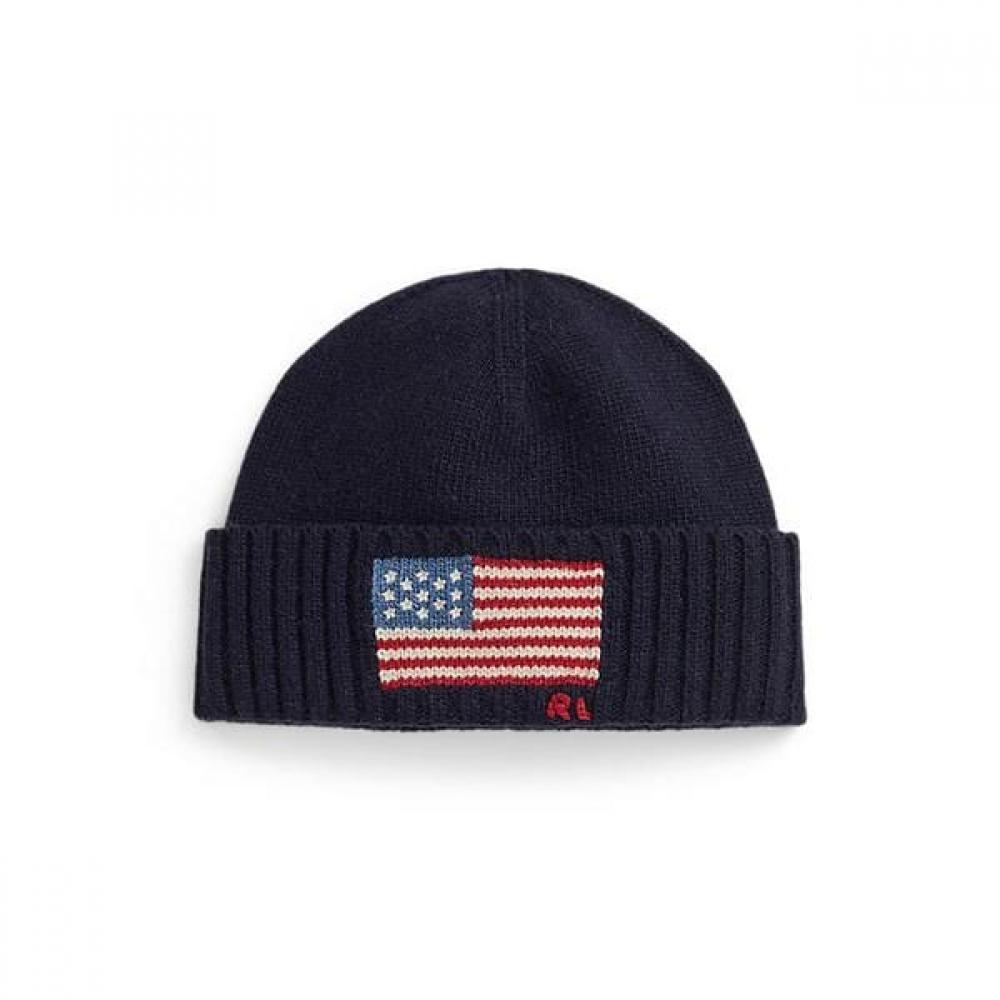 Polo Ralph Lauren Men S Flag intarSia Wool Blend Beanie mapohgS0j422421410 ONE