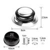 Pot Lid Replacement Knob 1/2 Pack Stainless Steel Anti-Slip Easy Install Handle for Glass Pan Cover Home Kitchen Cooking