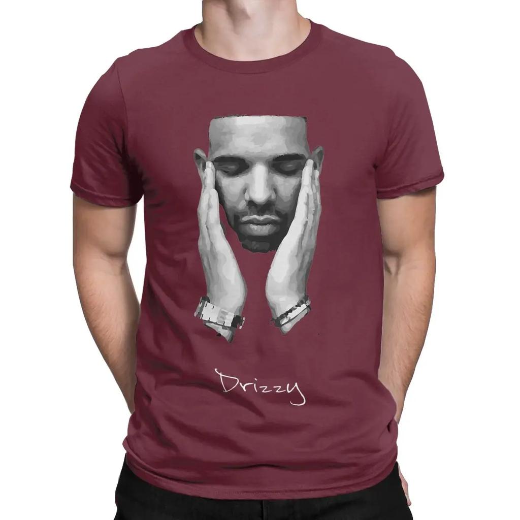 Drake Drizzy Rapper New Album Men T Shirt Novelty Tees Short Sleeve Crewneck T-Shirt 100% Cotton Plus Size Clothing