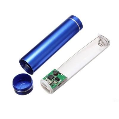 Portable Cylinder Power Bank Case DIY Kit 18650 Battery Charger Holder Shell