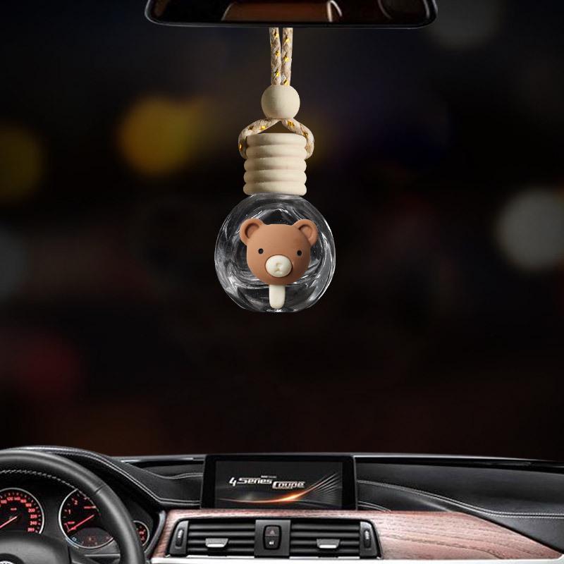 Cartoon Car Air Vent Perfume Bottle Ornament