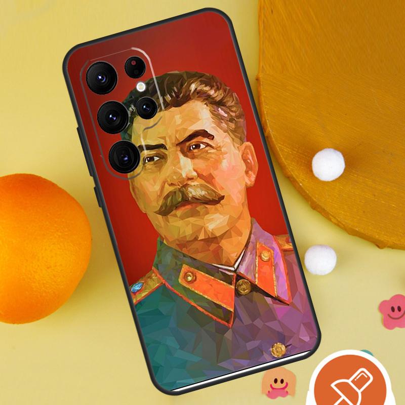 Stalin Soviet Phone Case For Samsung Galaxy S25 Ultra S24 S22 S21 Ultra S9 S10 S20 Plus S23 FE Funda Cover
