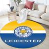 Leicester City Football Club Round Area Rug,Carpet Rug for Living Room Bedroom Sofa Playroom Decor,Non-slip Floor Mat
