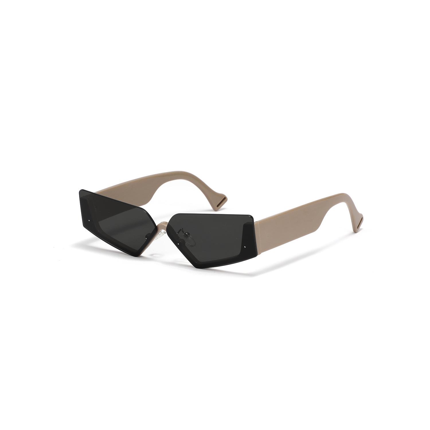 

Xunge Rimless Cat-Eye Y2K Sunglasses - Unisex Trendy Exaggerated Square Glasses