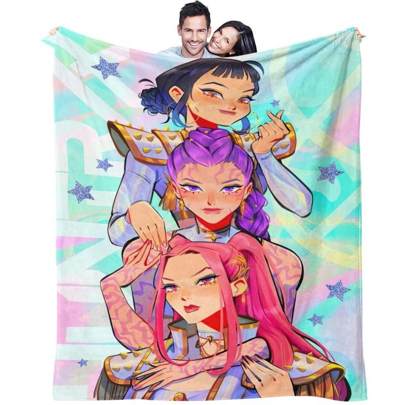 K-Pop Demon Hunters Blanket Super Warm Comfortable Flannel Throw Blanket Fan Gifts for Home Leisure Camping Travel