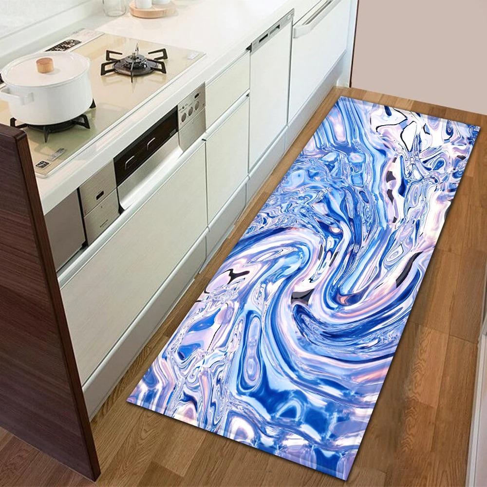 Oil Painting Graffiti Pattern Home Kitchen Floor Mat Door Front Decoration Floor Mat