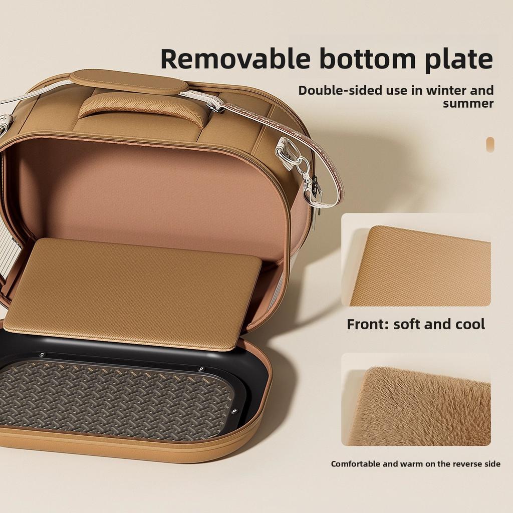 Katzentasche Tragbar Ausgehen Katzenkoffer Ein Schulter Crossbody Kätzchen Raumkapsel Große Kapazität Katze Handtasche Haustier Trolleykoffer