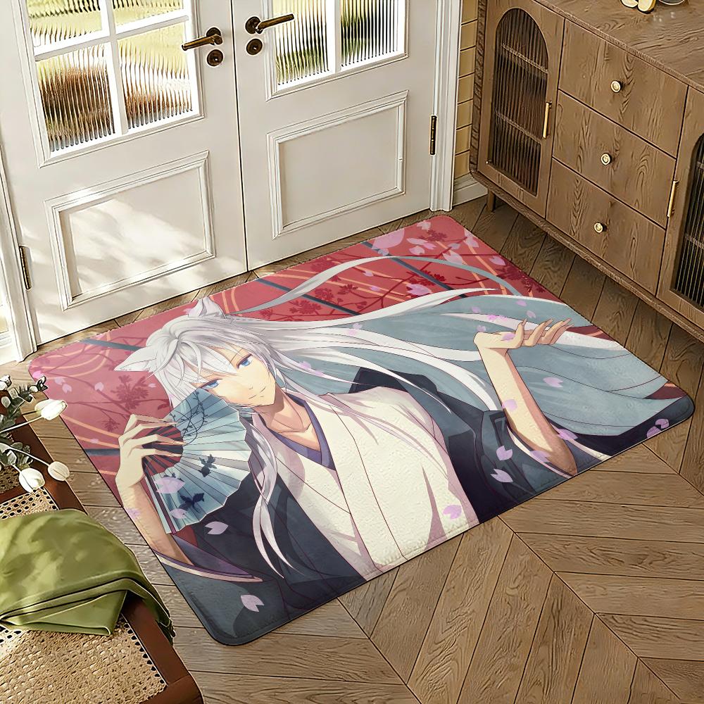 Kamisama Kiss Floor Mat Soft Thickened Absorbent Non-Slip Bedroom Living Room Door Mat Home Decor Flannel Rugs