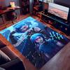 League of Legends Jinx Print Area Rug-Soft,Washable Non-Slip Indoor Mat Office Chairs,Living Room,Home Office Decorative Rug