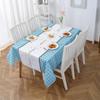 Waterproof & Stain-Resistant Plaid PEVA Tablecloth for Dining or Stall Use