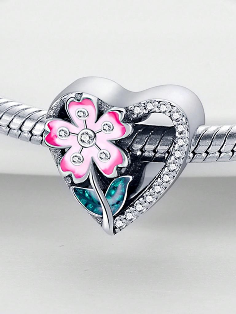 Frühlingsblumen Kleeblatt Perlen Anhänger Kupferbeschichtet Passende Anhänger Kupferoriginal Armband Für Schmuckherstellung DIY Anhänger