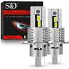 2Pcs 30000LM H4 LED Light Bulbs 9003 HB2 LED Headlights High&Low Beam 24pcs CSP Turbo Led Diode Lamps Wireless 70W Car Motorcycle Headlamp 12V 6500K