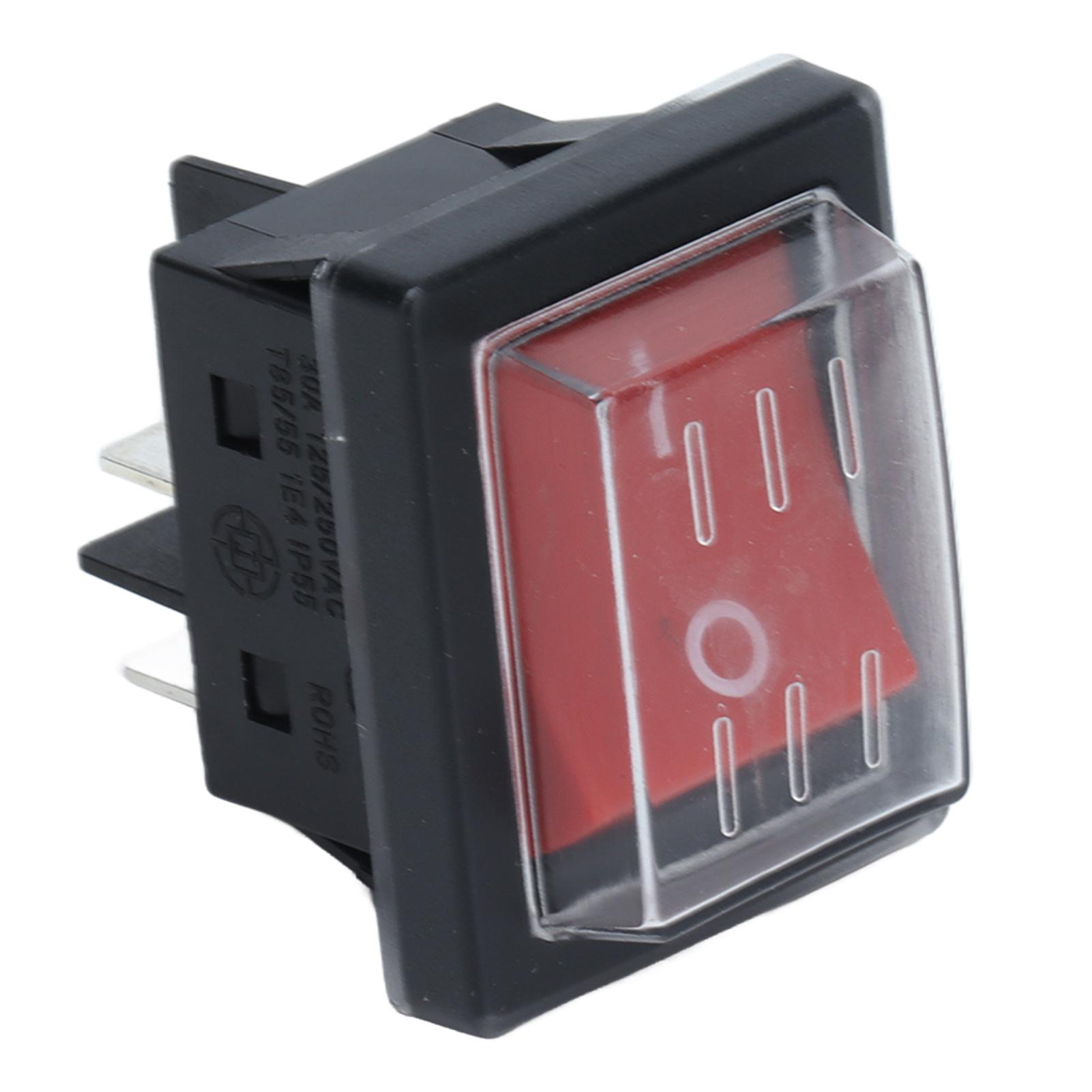 

Toggle Switch Rocker 4Pin ABS with Waterproof Cover Accessory 125 250VAC for Equipment