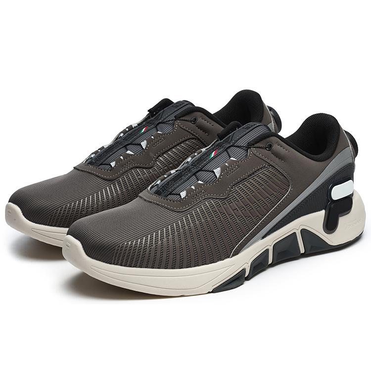 New FILA Fluid 4 Falcon Low Top Fitness Shoes Men's Gray Black A12M241401FBK