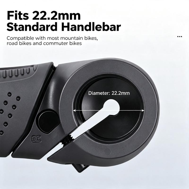 Ergonomisches Lenkerendgriff-Set (2 Stück) für Pendlerfahrräder, Nylonklemmen am Lenker zur Unterstützung des Griffs, die helfen, den Handdruck bei der täglichen Fahrt zu reduzieren