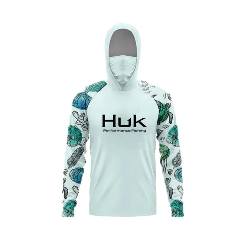 Fishing Clothing Men Hood Fishing Shirt Long Sleeve Fishing Clothing Fishing Shirt Uv Protection Fishing Shirt