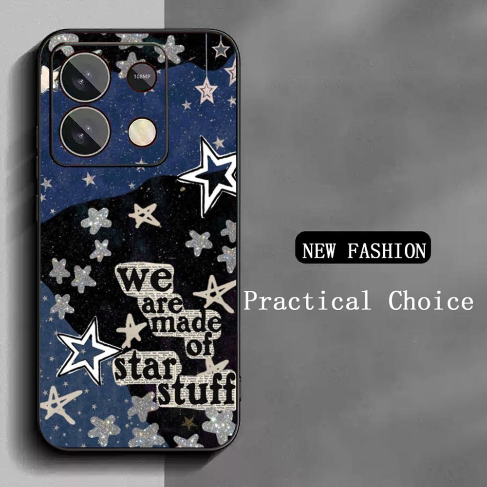 Fashion stars hot selling pattern Phone Case For Redmi Note 14 13 12 11 Pro Plus S 5G 14C A3 Soft Black Phone Cover