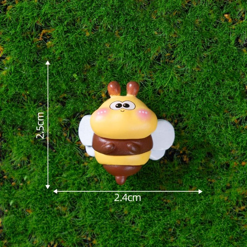 Cute Little Bee Figurin Garden Landscaping Decoration Hanging Accessories Micro-landscape Small Ornaments