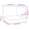 Pallet Cushions 3 Pcs Blue & White Striped Oxford Fabric