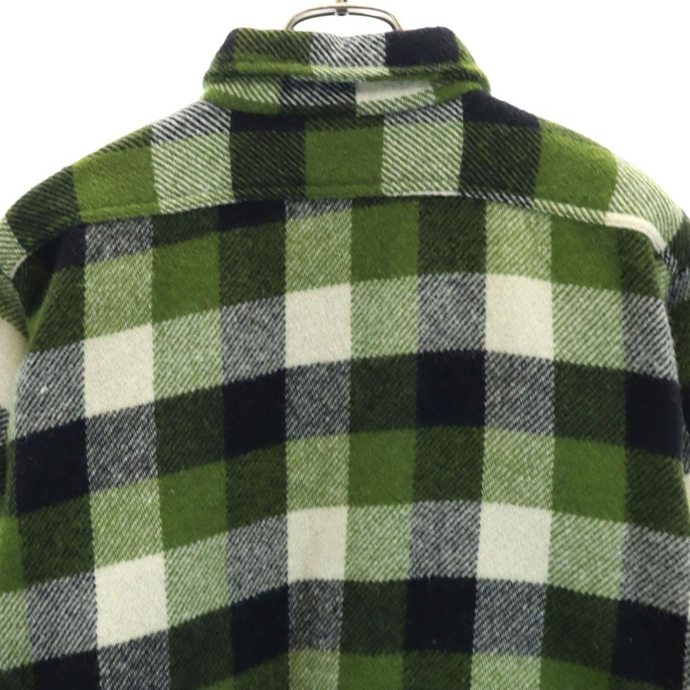FROSTPROOF 60s 70s Vintage USA made wool blend Check Pattern Long sleeve Wool shirt Men's Used