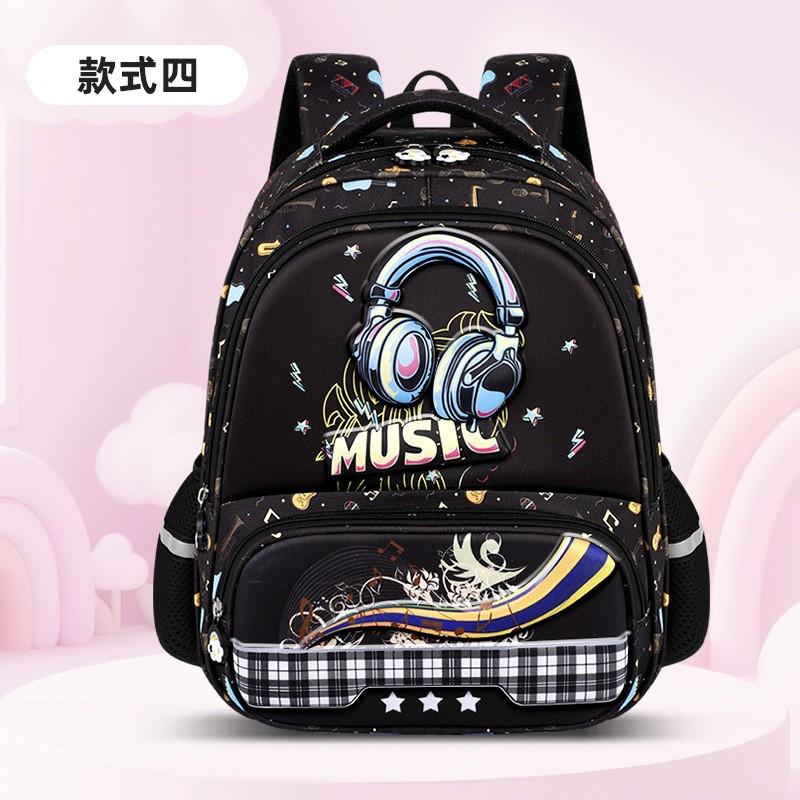 Kids School Backpack Elementary Students - Lightweight Ergonomic Design With Cartoon Prints Large Capacity Spine Support