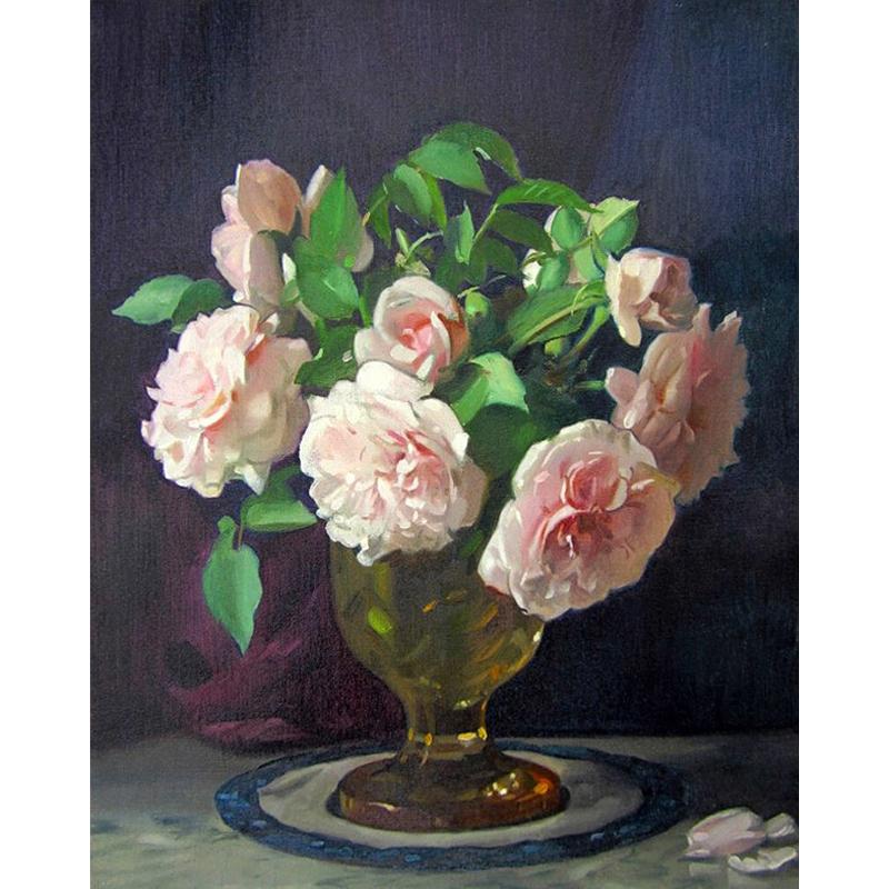 DIY 5D Watercolor Flower Diamond Embroidery Rhinestone Cross Stitch Home Decoration