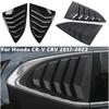 Für Honda CR-V CRV 2017 2018 Auto Heckscheiben-Louver-Jalousie-Abdeckung Seitenbelüftung Jalousien Verkleidungsaufkleber Zubehör
