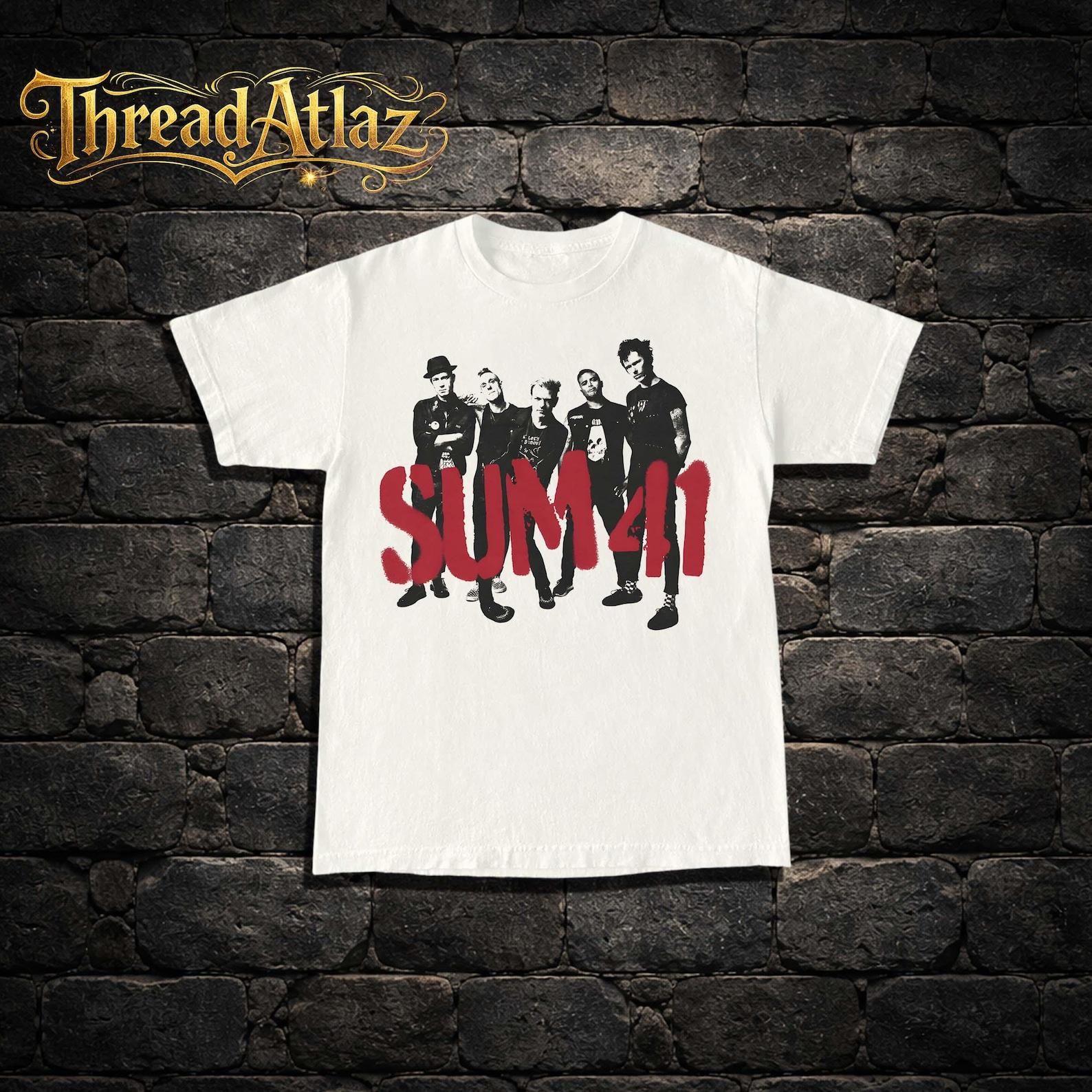 Sum 41 T-Shirt - Rock Music Shirt - In Too Deep - Order In Decline - 13 Voices - Underclass Hero - Sum 41 Merch - Unisex Rocker Clothing XL