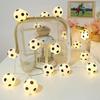20 LED Soccer Ball String Lights Decorative Fairy Lights for Garden Balcony Bar Party Outdoor Indoor Sports Theme Mood Lighting