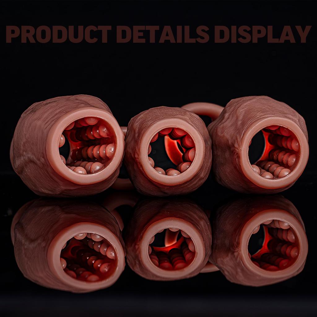 Enlarged and Thicken Cock Sleeve Lock Sperm Penis Ring Adult Men Sex Toy Soft Silicone Dick Sleeve Enlargement Male 18+ Sexy Toy