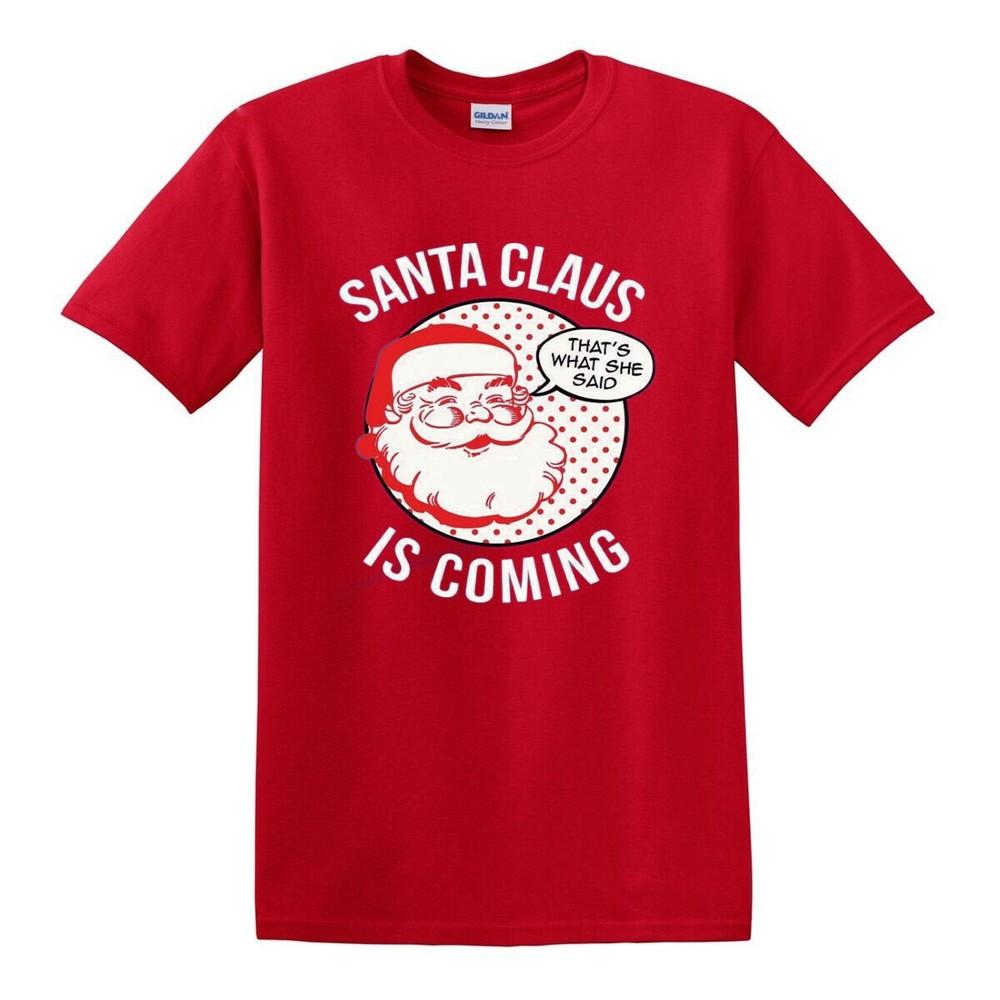 Santa Claus TShirt Xmas Gift Funny Biker Sons of Santa Christmas December Top