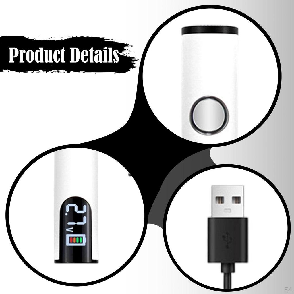 Soldering Iron Kit Battery Pen 650mAh 510 Threaded Portable Cordless USB for Repair