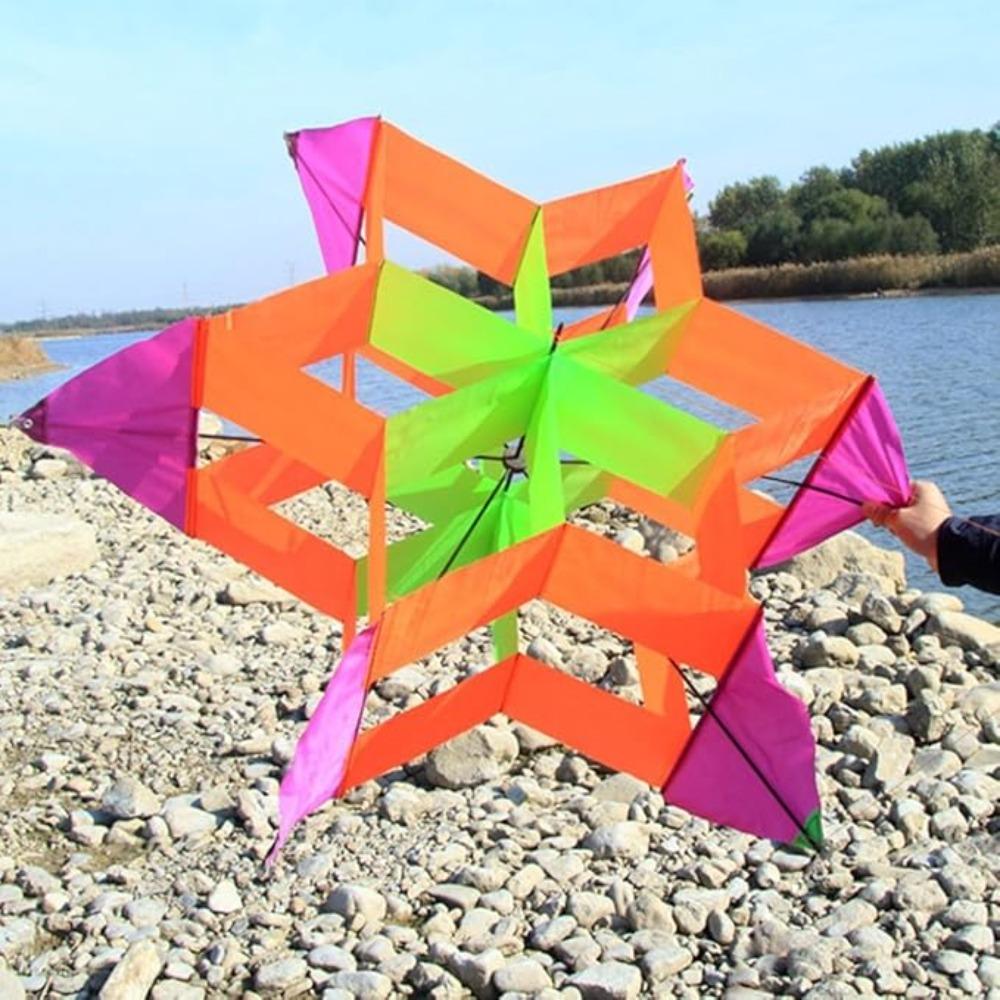 Beautiful 3D Lotus Flower Kite for Kids & Adults Easy To Carry with Flying Line Outdoor Toy for Picnic Beach Park Travel Boys