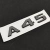 3D ABS Glossy Black Car Fender Badge Turbo 4MATIC Sticker Rear Trunk Emblem A45 Logo For A 45 AMG W176 W177 Accessories