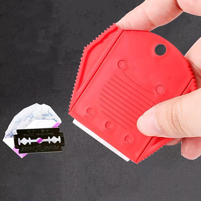 Plastic Glue Remove Tool For Digitizer Lcd Display Screen Three-Hole Razor Blade Painting Scraper Holder Double-Sided