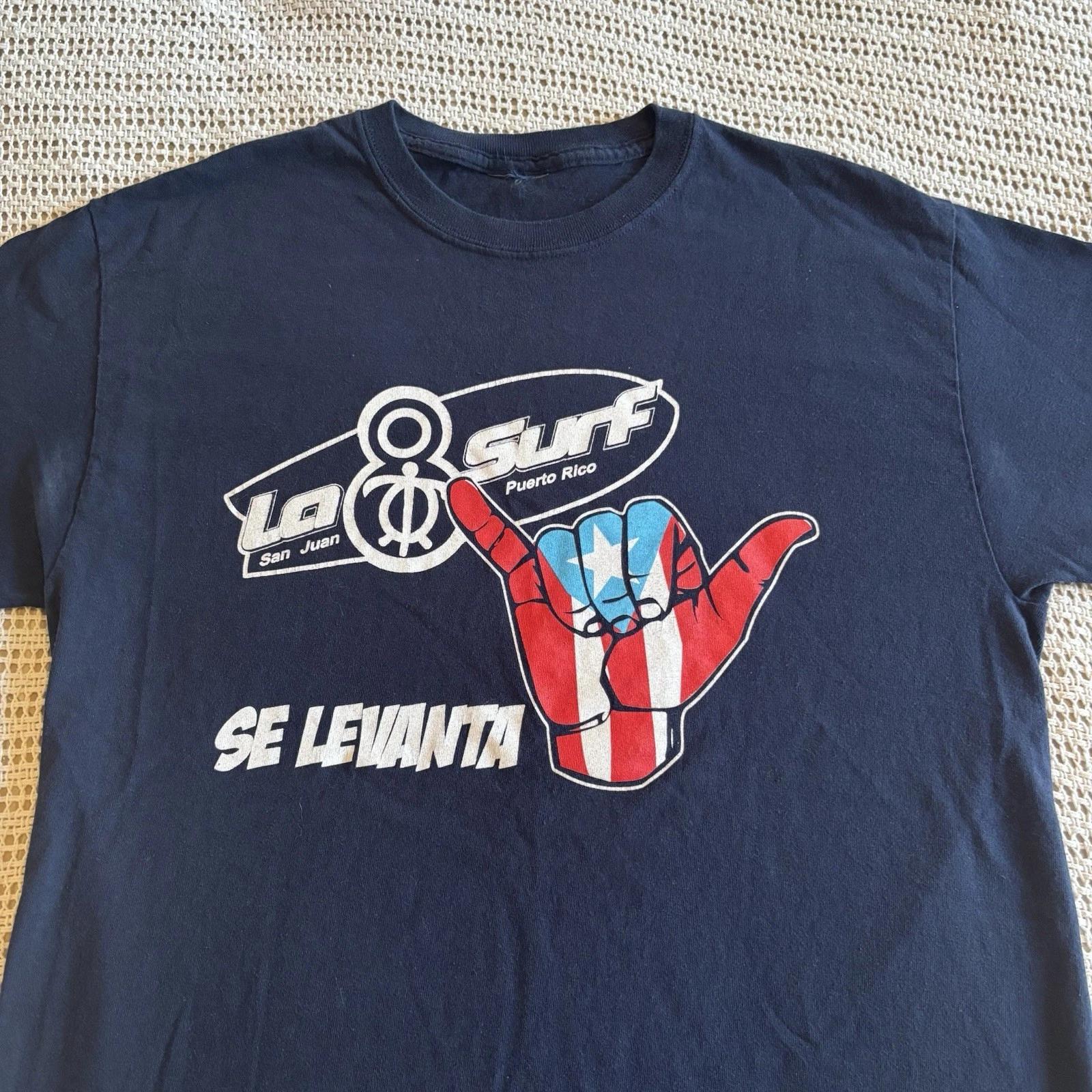 

Vintage Surf T Shirt Puerto Rico Short Sleeve Surfing Shaka Tee - Medium 3XL