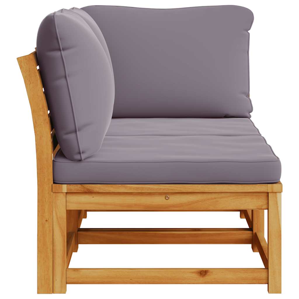 2 Piece Garden Lounge Set with Cushions Solid Acacia Wood