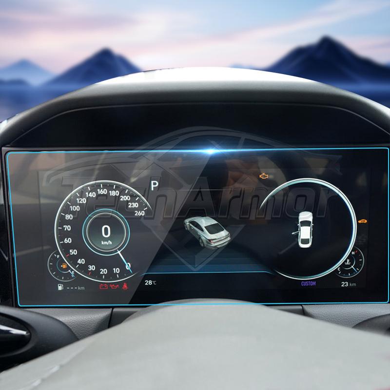 Car Tempered Glass Protective Film For Hyundai Sonata -24 Auto GPS Navigation Screen Protector Display Interior Accessories