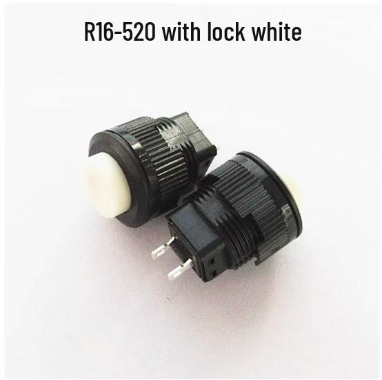 16mm Self-Resetting Self-Locking Round Button Switch, Normally Open, Press to Start