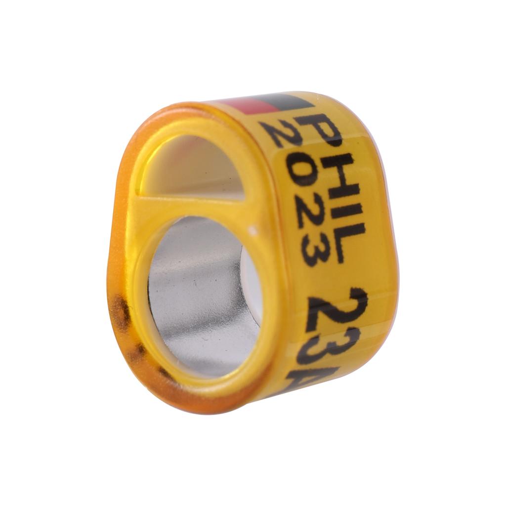 12Pcs PHIL 2025 Multicolor Pigeon Rings Racing Pigeon Outdoor Training Rings ID 8mm Pet Bird Parrot Foot Ring Bird Supplies