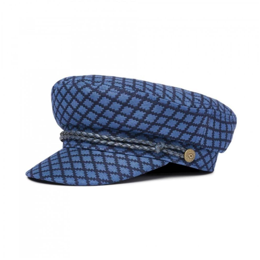 Used [Brixton] XS Marine Casquette All Pattern Blue Good Condition