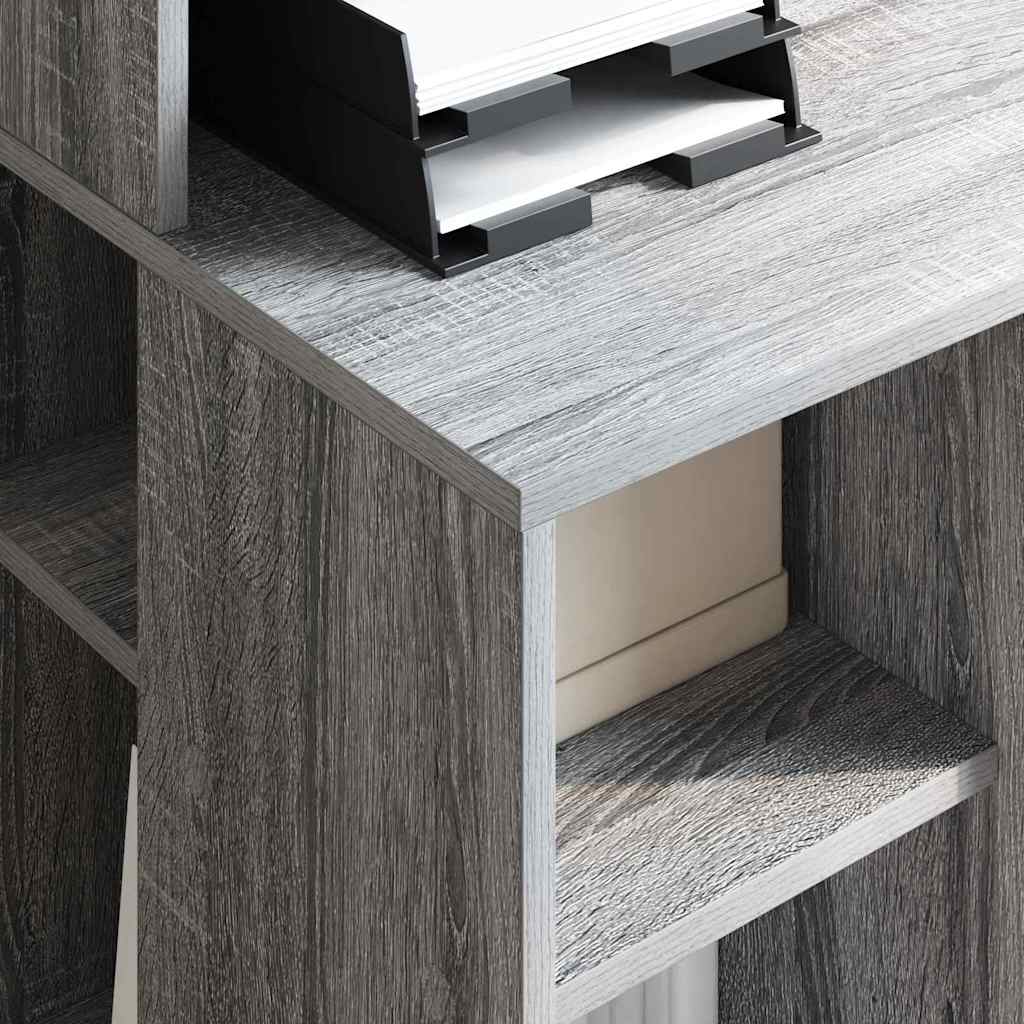 Desk Grey Sonoma 90 x 48 x 101.5 cm Engineered Wood
