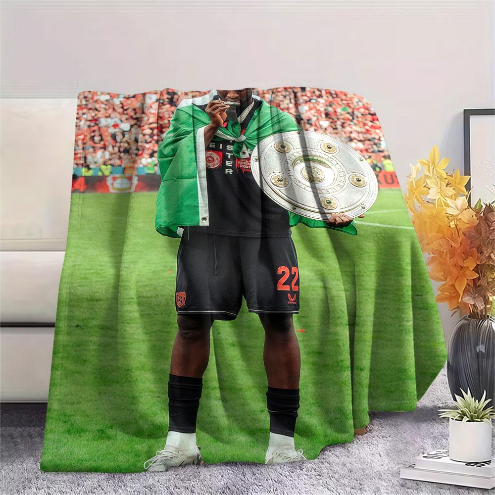 Victor Boniface Printed Flannel Blanket, soft throw for bedroom sofa, washable, fan merchandise, great gift.