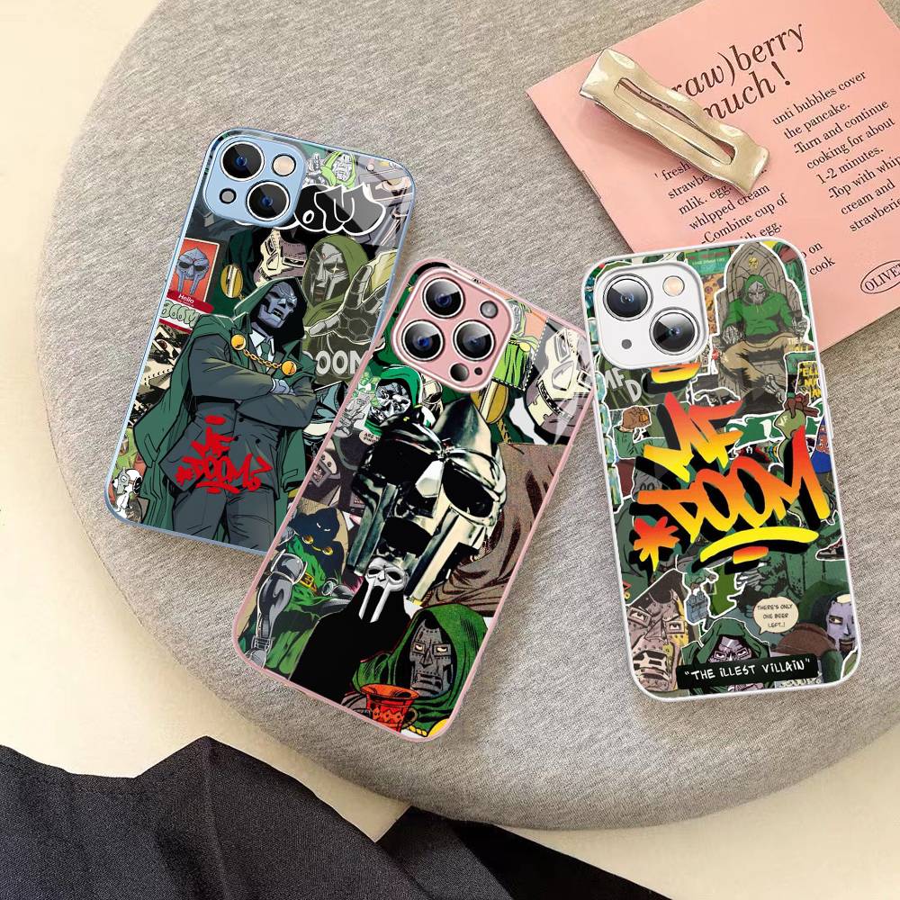 MF-DOOM Rapper Tempered Glass For Iphone 14 13 12 11 Pro Mini XS MAX 14Plus X XS XR Fundas
