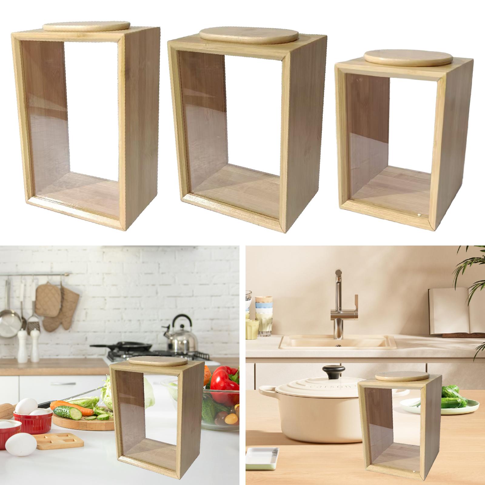 Food Storage Container Food Jar Portable with Lid Multipurpose Storage Canister for Grain Home Farmhouse S