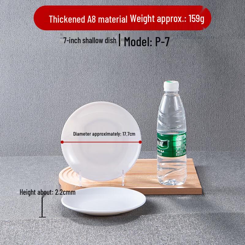 Commercial Grade White Round Melamine Plate