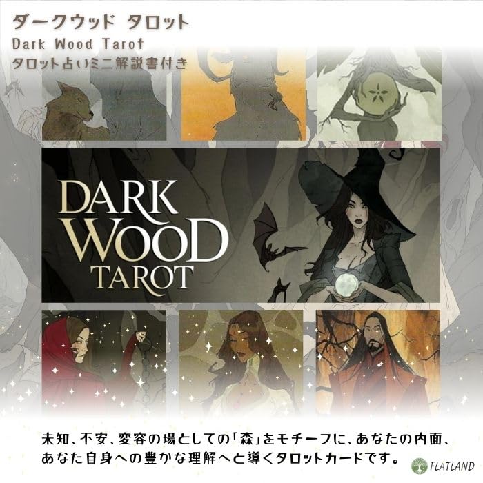 Dark Wood Tarot Reading Japanese Instruction Manual Authentic 78 Tarot Witch Tarot, Instructions, Included, Tarot, Cards,